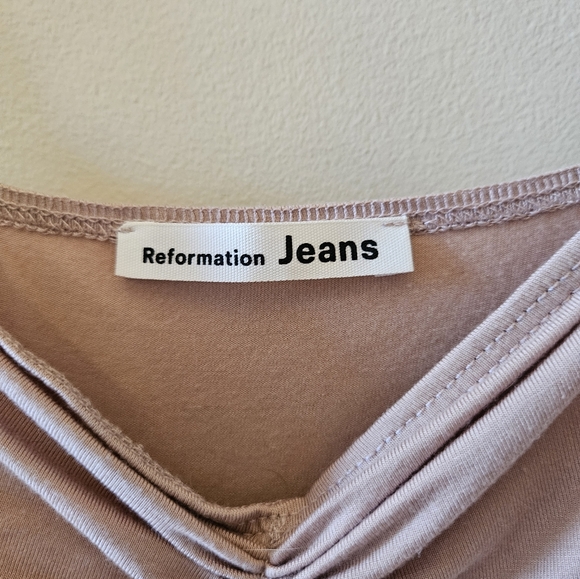 Reformation Jeans Wrap Dress Medium - Picture 3 of 3